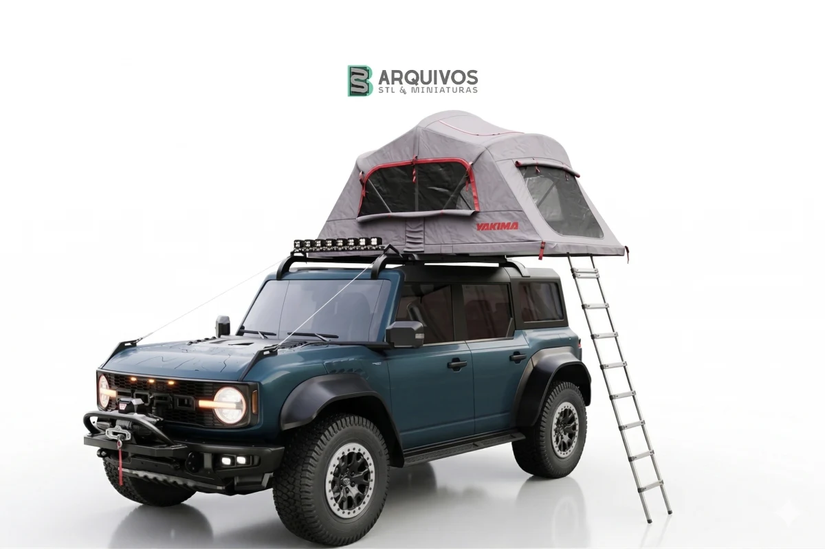 Modelo 3D STL - Ford bronco raptor rooftop tent